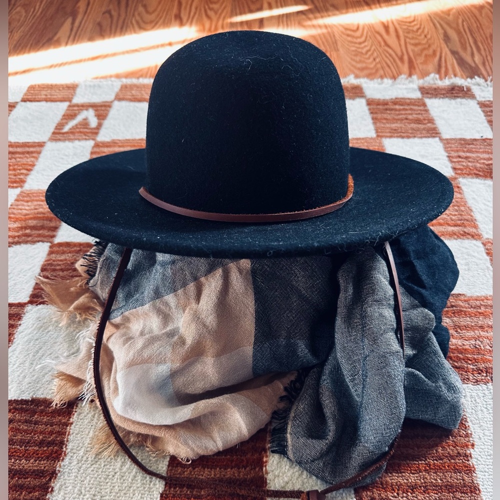 Brixton tiller hat wide brim